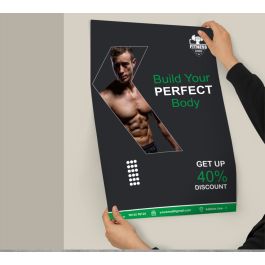 Gym Routine Poster Gym Workout Poster - Elevate Your Fitness Routine with Style