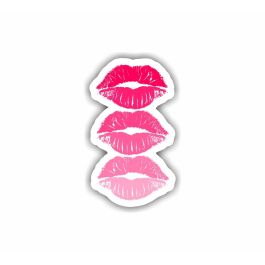 Hot Pink Lips Sticker – Bold & Trendy Lips Art | Print-On-Click