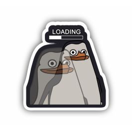 Loading Sticker – Funny, Tech, Minimalist, Trendy | Print-On-Click
