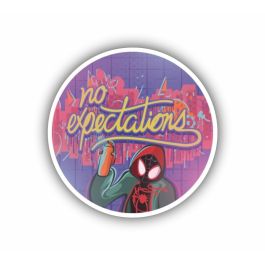 No Expectations Sticker – Spiderman Inspired | Print-on-Click