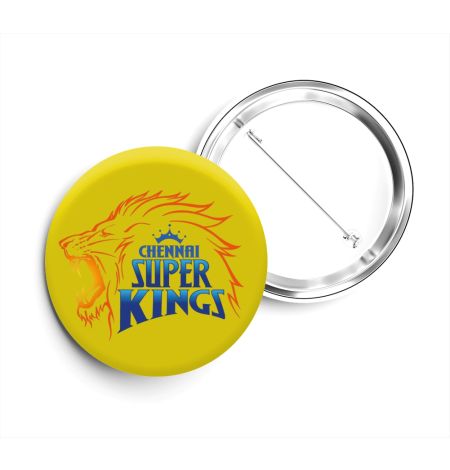 Chennai Super Kings Button Badge Mockup