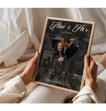 Couple Heart Photo Frame