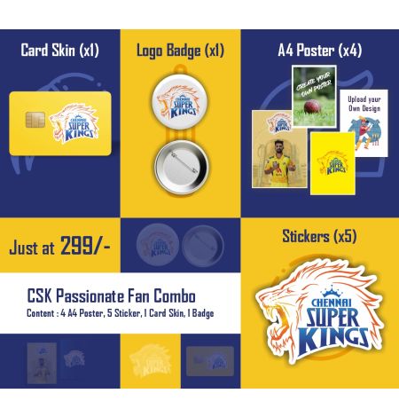 CSK Passionate IPL Fan Combo