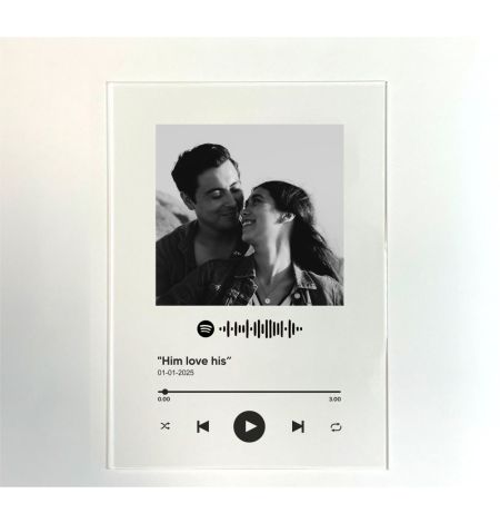 Customized Photo and Song Spotify Plaque