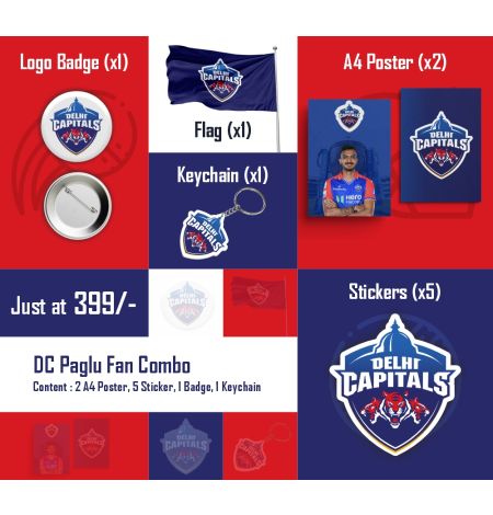 Delhi Capitals Paglu IPL Fan Combo