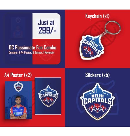Delhi Capitals Passionate Fan Combo Mockup