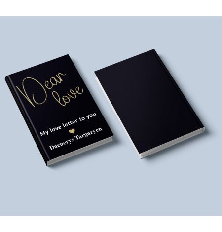 Personalized Dear Love Romantic Diary Mockup