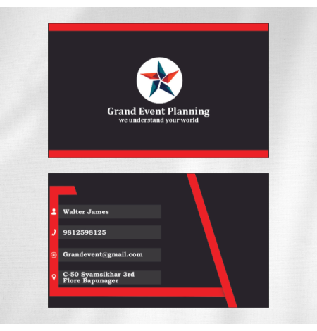 Event Company Visiting Card Design 05