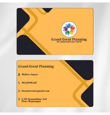 Event Company Visiting Card Design 12