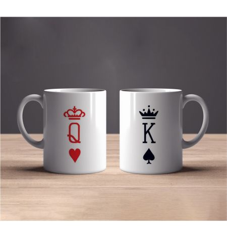King and Queen Couple Mugs