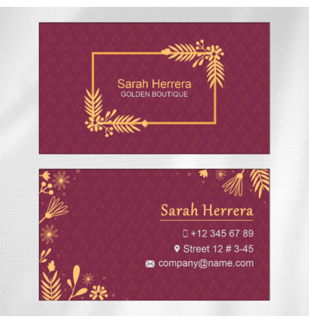 Marriage Hall Visiting Card Design 07 Main