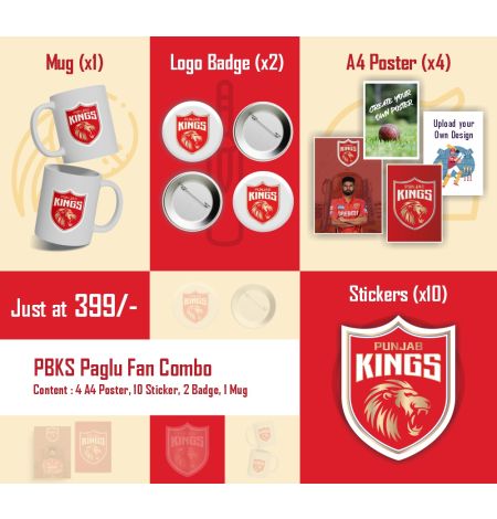 PBKS Paglu Fan Combo