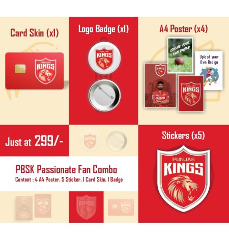 PBKS Passionate IPL Fan Combo