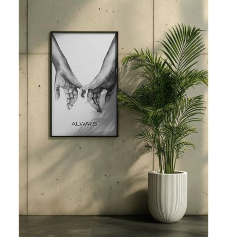 Personalized Always Hands Wall Frame Mockup