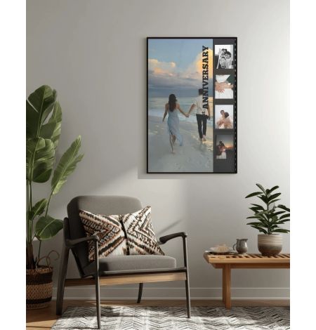 Personalized Anniversary Memory Photo Frame Mockup