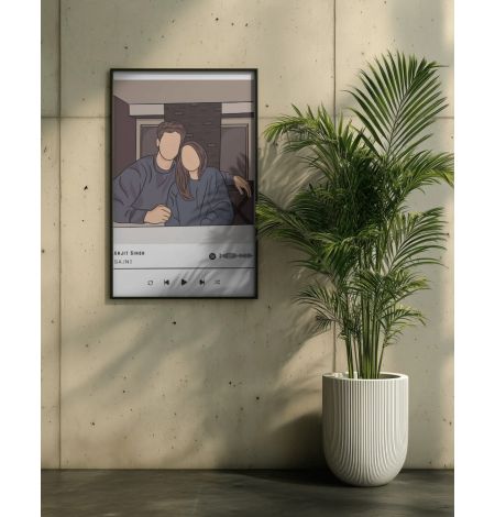 Personalized Music Player Photo Frame Mockup