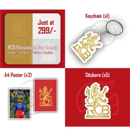 Royal Challengers Bengaluru Passionate Fan Combo Mockup