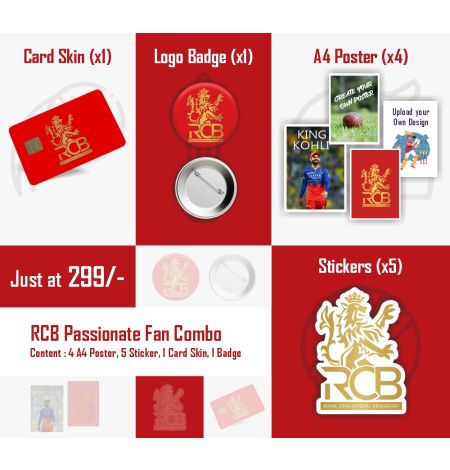 RCB Passionate IPL Fan Combo