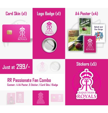 RR Passionate IPL Fan Combo