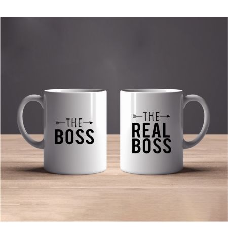 The Boss and The Real Boss Couple Mugs