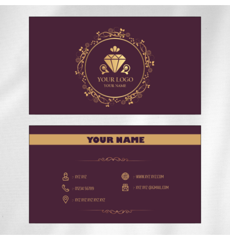 Visiting Card for Jewellery Shop Design 06 Main